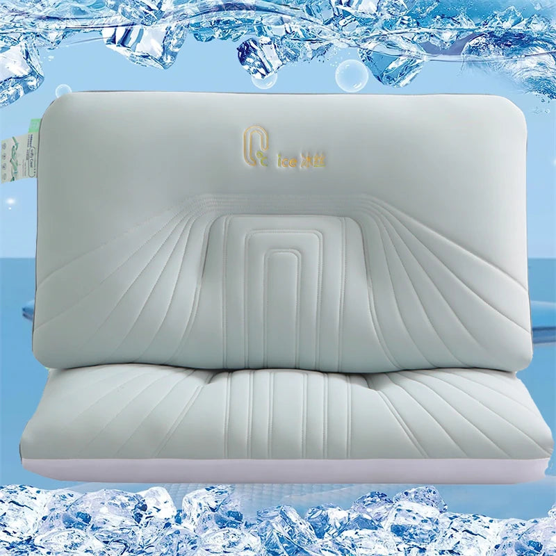 Cooling Pillows Adjustable Orthopedic Pillows Neck Protection Summer Bedding for Side Back Stomach Sleepers Ergonomic Pillow 1PC